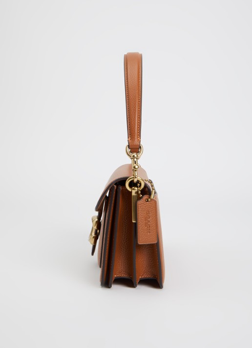 Coach Tabby 26 schoudertas van leer met afneembare schouderriem - detail 2 cognac