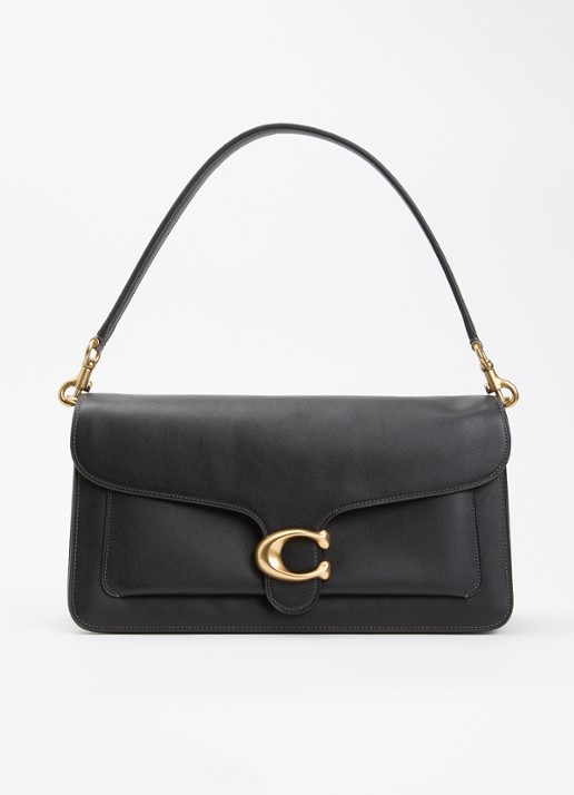 Coach Tabby 36 schoudertas van leer met logo