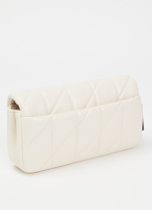 Coach Tabby Chain 19 crossbodytas van leer - achterkant 2 gebroken wit