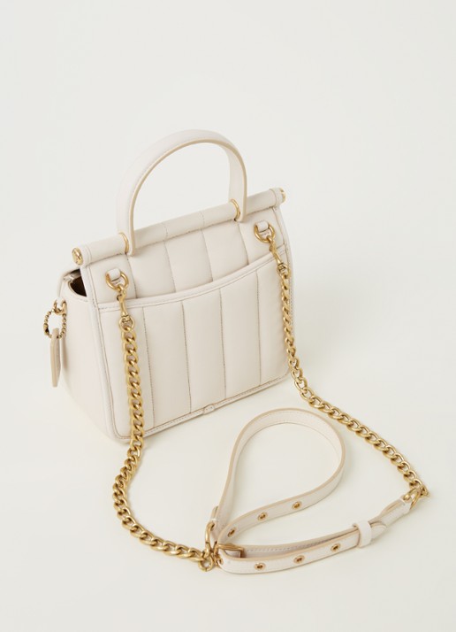 Coach Willis 18 handtas van quilted leer - achterkant 4 creme