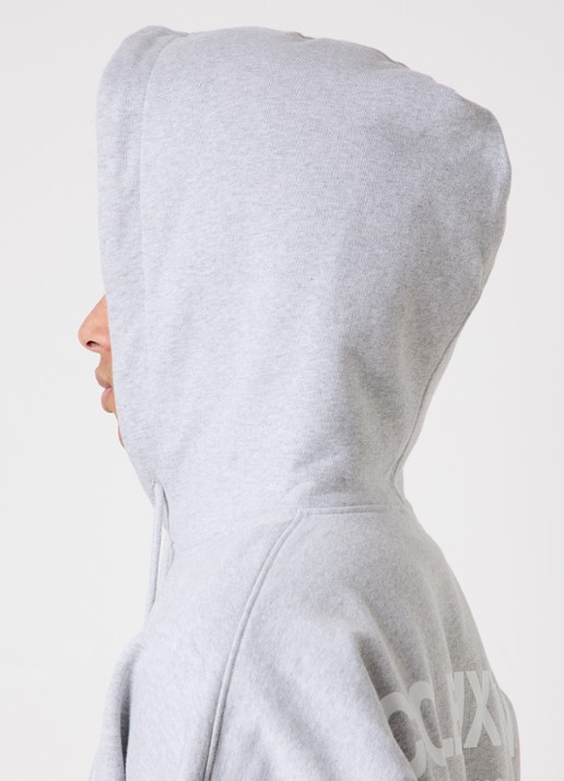 Cole Buxton Hoodie met logo- en backprint  - detail 5 lichtgrijs