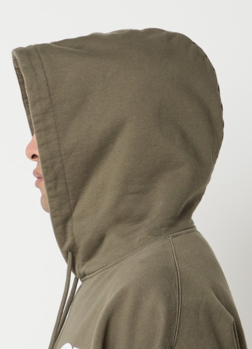 Cole Buxton Hoodie met logo- en backprint - detail 5 bronsgroen