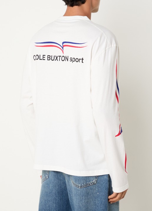 Cole Buxton Sport longsleeve met logo- en backprint