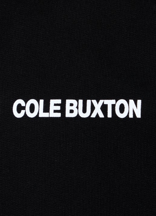 Cole Buxton Sweater met logo- en backprint - detail 5 zwart