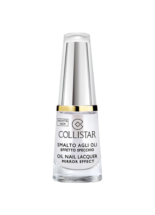 Collistar Oil Nail Lacquer Mirror Effect - nagellak - voorkant 301 cristallo puro