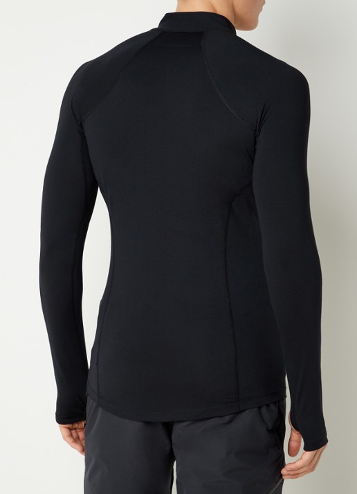 Columbia Trainings longsleeve met halve rits - achterkant 4 zwart