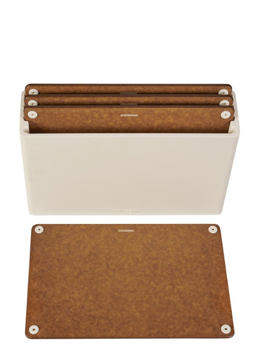 Combekk Snijplank 22 x 32 cm set van 4 - detail 3 zand