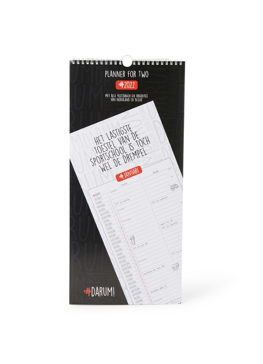 Comello For Two planner 2022 - voorkant zwart