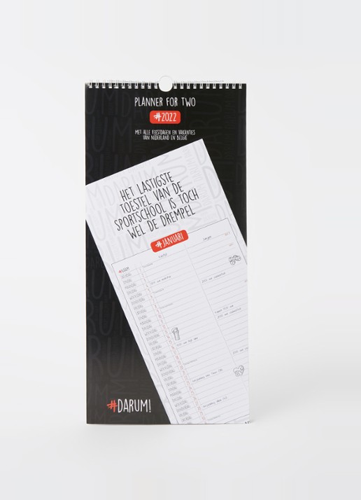 Comello For Two planner 2022 - voorkant 2 zwart