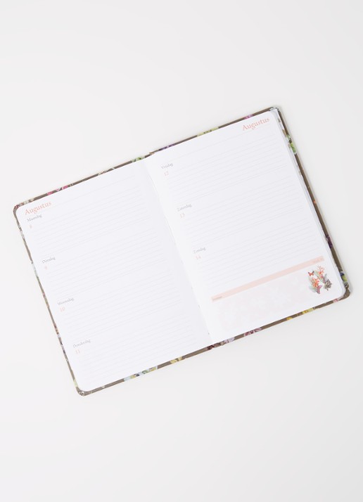 Comello Janneke Brinkman weekagenda 2022 - detail donkerbruin