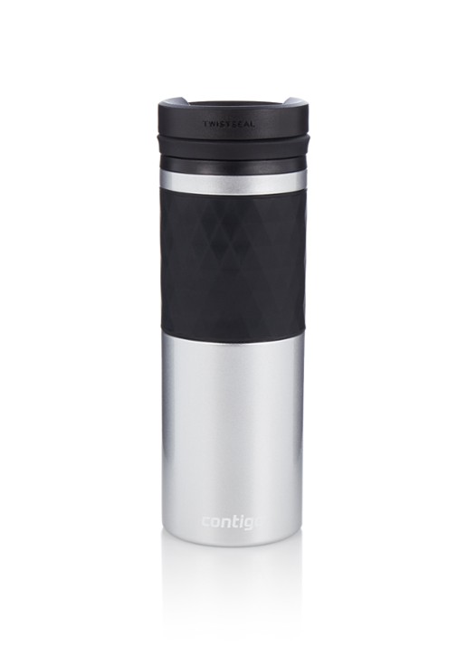 Contigo Glaze thermosbeker 470 ml - voorkant roestvrijstaal