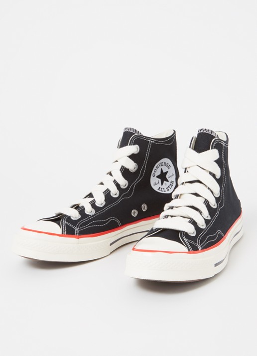 Converse Chuck 70 OX sneaker van canvas  - detail 3 zwart
