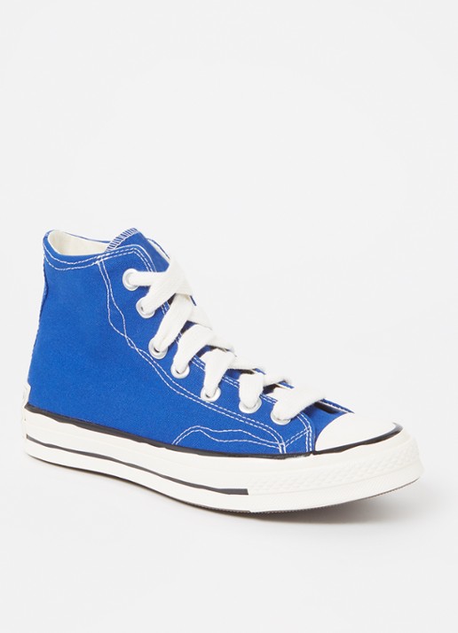 Converse Chuck 70 OX sneaker van canvas  - voorkant 2 donkerblauw