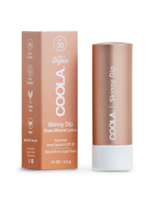 Coola Mineral Liplux SPF 30 - SPF-lippenbalsem - voorkant 2 skinny dip