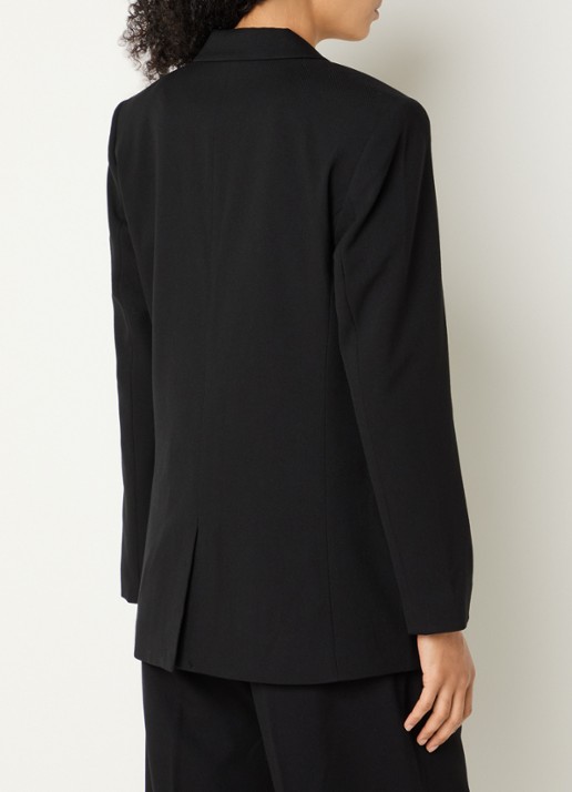 Copenhagen Muse Blazer met klepzakken en schoudervulling - achterkant 2 zwart