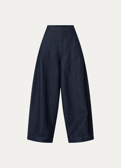 Copenhagen Muse CMAnnais high waist wide leg jeans met donkere wassing - voorkant 2 indigo