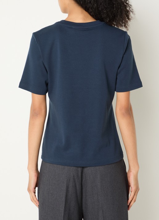 Copenhagen Muse CMMuse T-shirt met logoborduring - achterkant 4 indigo