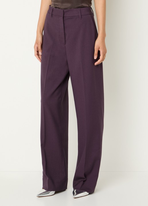 Copenhagen Muse CMTailor high waist straight fit pantalon met persplooi