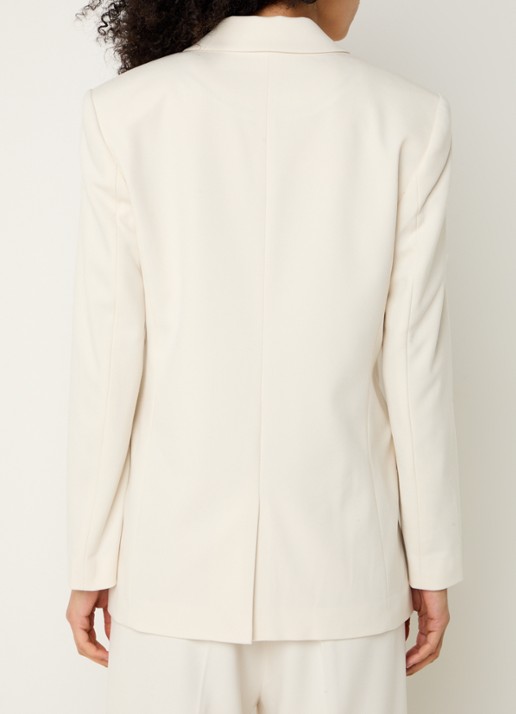 Copenhagen Muse Tailor blazer met klepzakken - achterkant creme