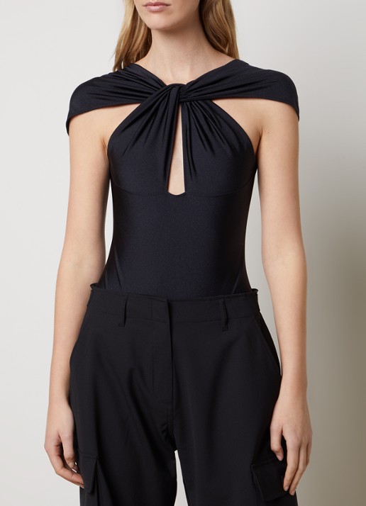 Coperni Body met cut-out detail en stretch - detail 4 zwart