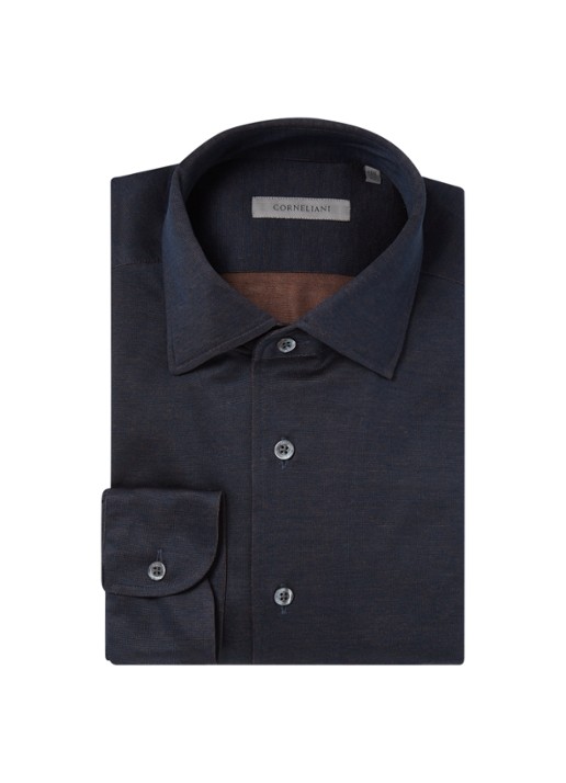 Corneliani Regular fit overhemd - voorkant 5 blauw