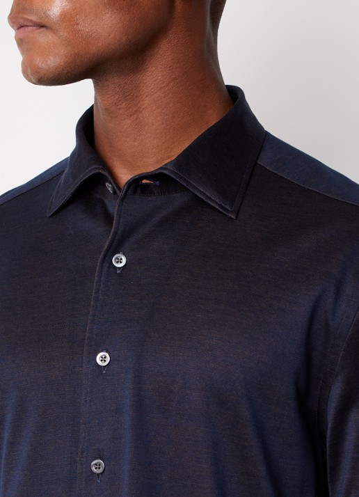 Corneliani Regular fit overhemd - detail 3 blauw