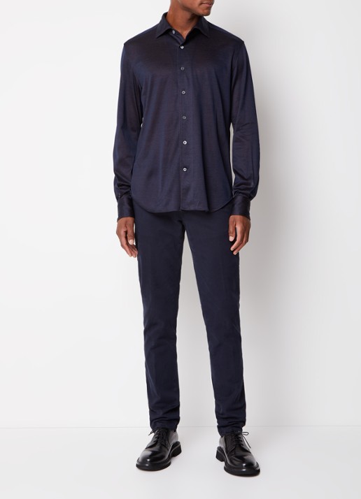 Corneliani Regular fit overhemd - voorkant 6 blauw