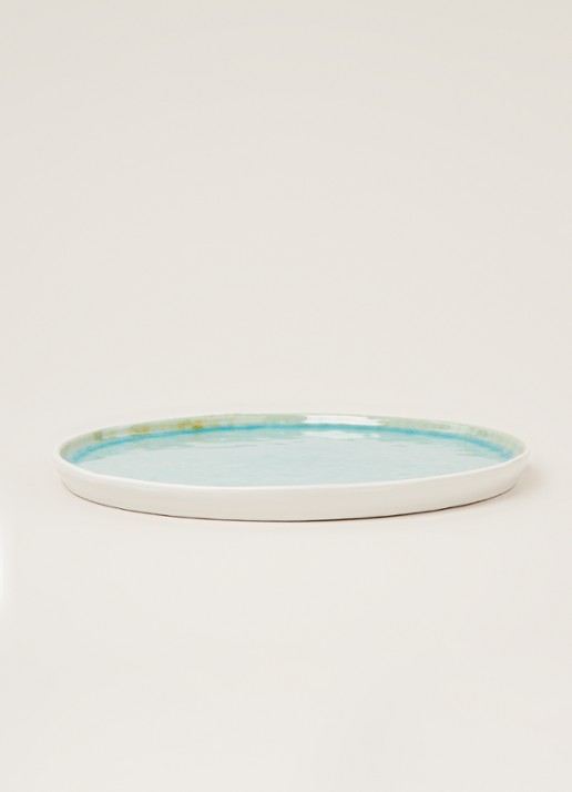 Cosy & Trendy Laguna Azzurro dinerbord 27 cm - voorkant 2 turquoise