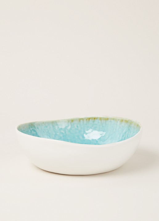 Cosy & Trendy Laguna Azzurro saladeschaal 21 cm - voorkant 2 blauw