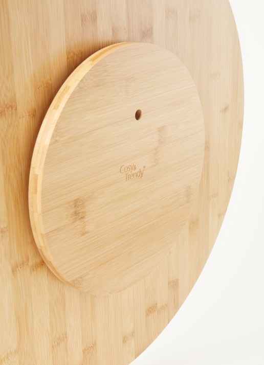 Cosy & Trendy Malawi Lazy Susan draaibaar plateau 50 cm - detail 4 lichtbruin