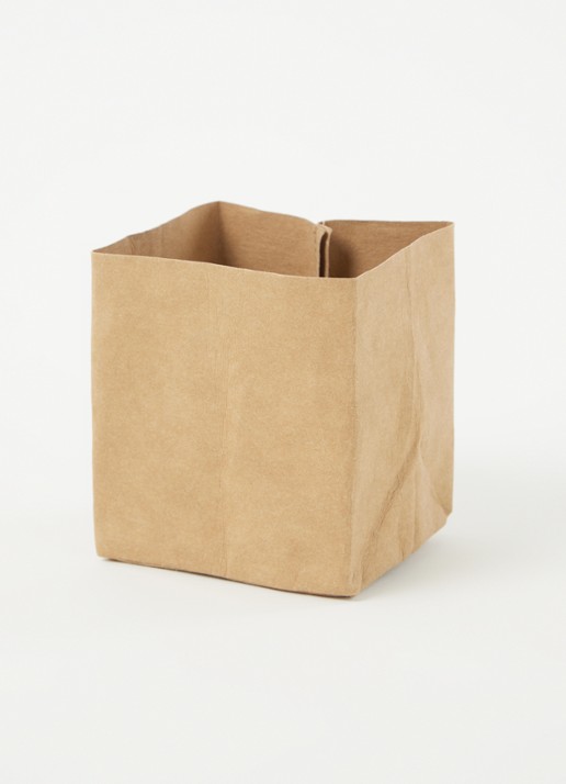 Cosy & Trendy sy wasbare broodzak 10 x 10 cm  - voorkant 3 lichtbruin
