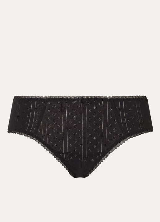 Cou Cou Intimates The Cozy slip van  katoen - voorkant 3 zwart