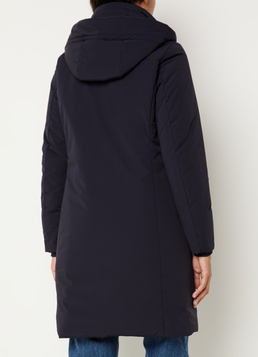 Creenstone Alexandra gewatteerde parka met steekzakken - achterkant 4 donkerblauw
