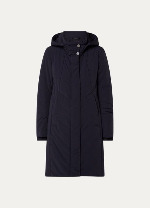 Creenstone Alexandra gewatteerde parka met steekzakken - voorkant 2 donkerblauw