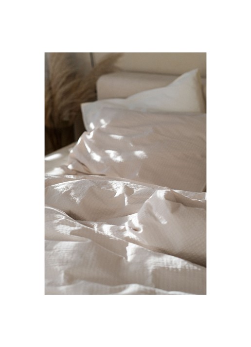 Crisp Sheets CRISP dekbedovertrekset van katoen - inclusief kussenslopen - detail 4 beige