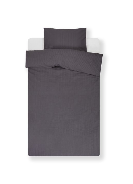 Crisp Sheets CRISP dekbedovertrekset van katoen - inclusief kussenslopen - voorkant 3 antraciet