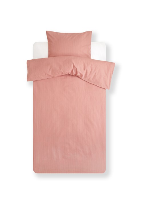 Crisp Sheets CRISP dekbedovertrekset van katoen - inclusief kussenslopen - voorkant zalmroze