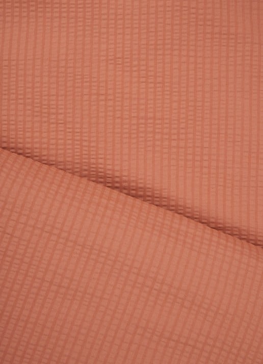 Crisp Sheets CRISP dekbedovertrekset van katoen - inclusief kussenslopen - detail 3 oranjebruin
