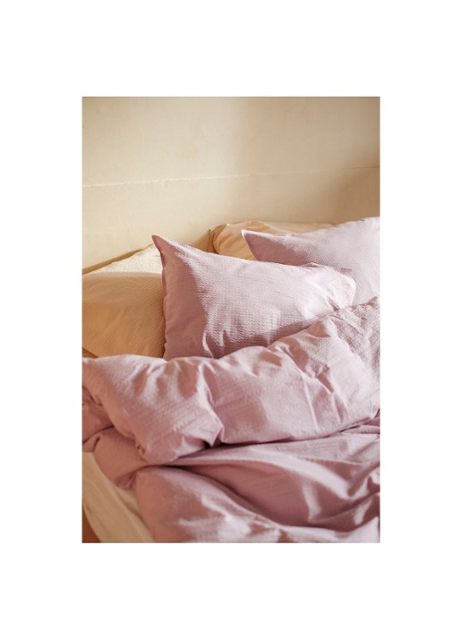 Crisp Sheets CRISP dekbedovertrekset van katoen - inclusief kussenslopen - voorkant 8 oudroze