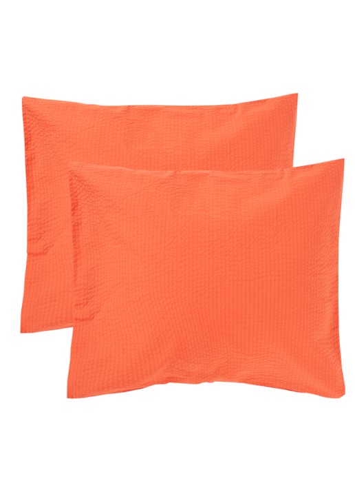 Crisp Sheets Crisp kussensloop van katoen 154TC in 2-pack - voorkant rood