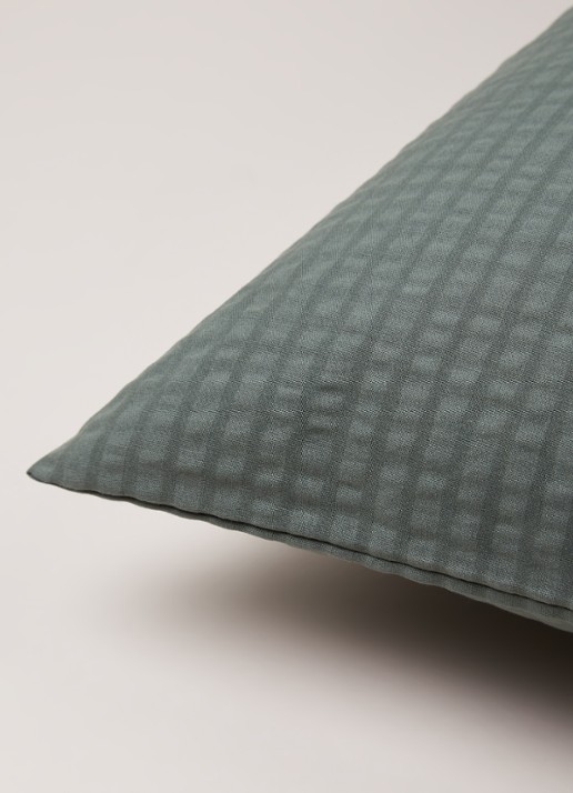 Crisp Sheets CRISP kussensloop van katoen in 2-pack - detail legergroen