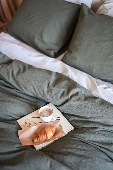 Crisp Sheets CRISP kussensloop van katoen in 2-pack - detail 2 legergroen