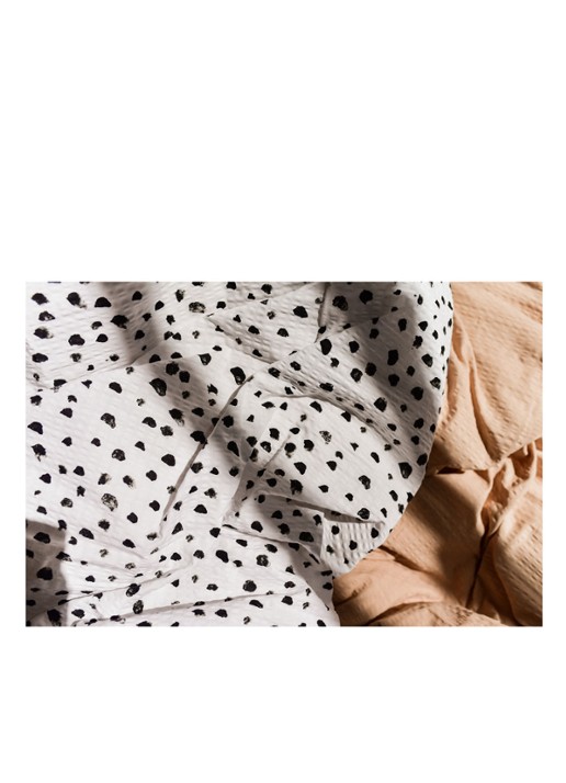 Crisp Sheets Dots dekbedovertrekset van katoen - inclusief kussenslopen - detail 5 wit