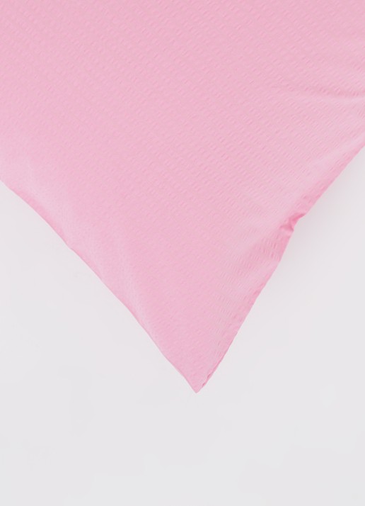 Crisp Sheets Sunset Pink kussensloop van katoen in 2-pack - detail roze