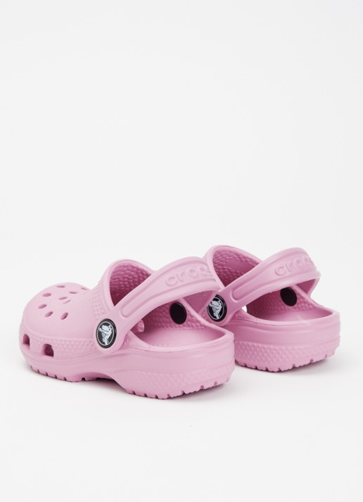 Crocs Classic Clog instapper met logo - achterkant roze
