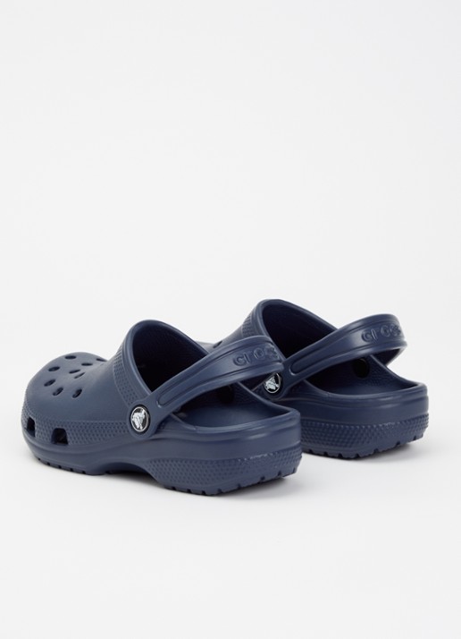 Crocs Classic Clog instapper met logo - achterkant 4 donkerblauw