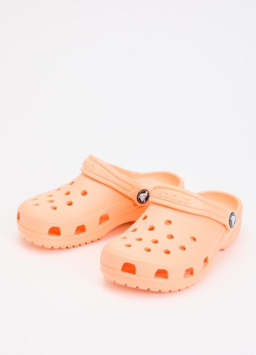 Crocs Classic Clog instapper met logo - voorkant 2 oranje