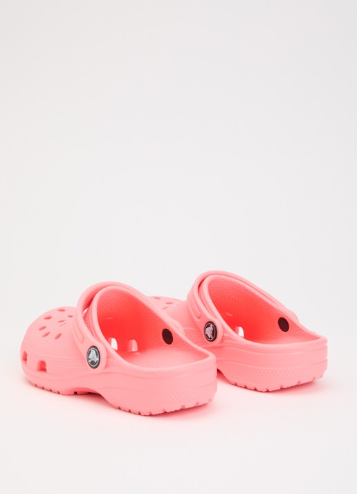 Crocs Classic clog instapper met logo  - achterkant 4 roze