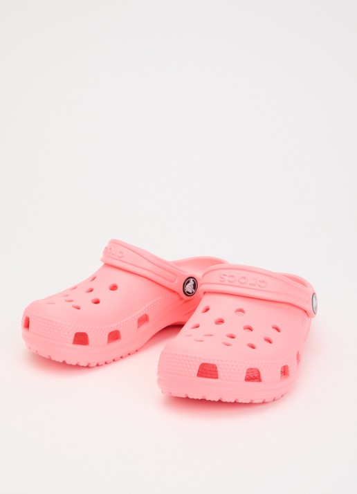 Crocs Classic clog instapper met logo  - detail 2 roze