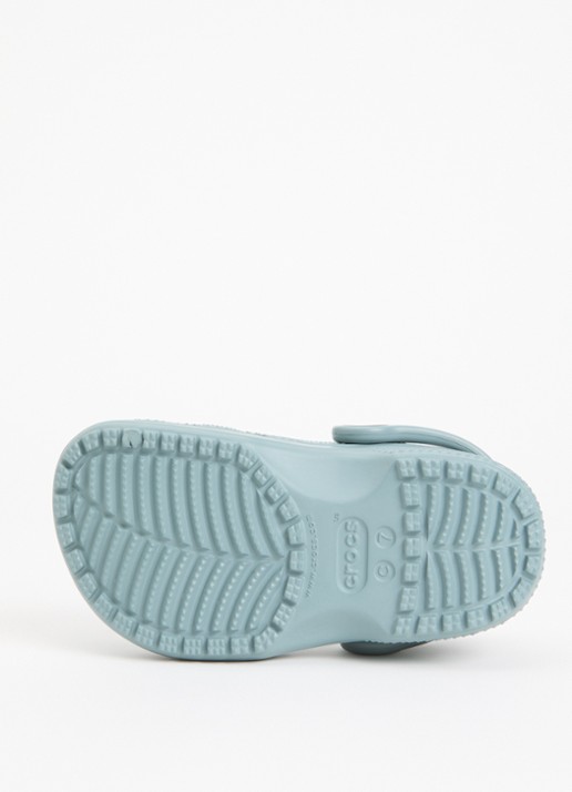 Crocs Classic Clog instapper met logo - detail zeegroen